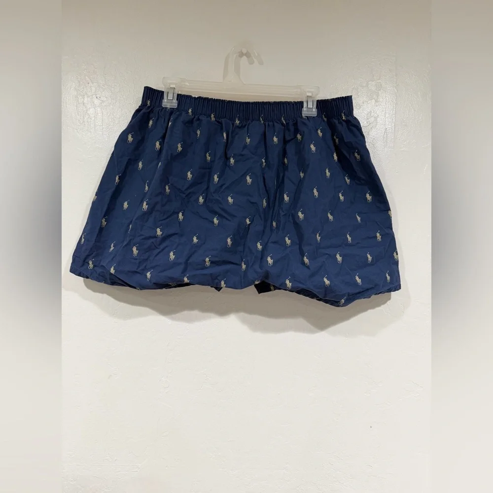 Polo by Ralph Lauren Navy Boxers with Pony Pattern All Over size L